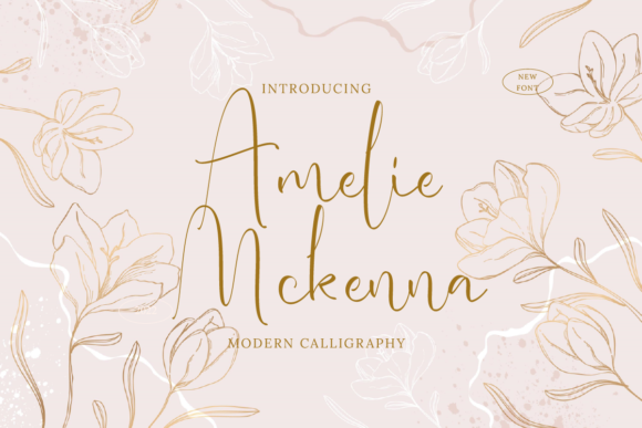 Amelie Mckenna: A Script Font for Creative Crafters and Product Designers