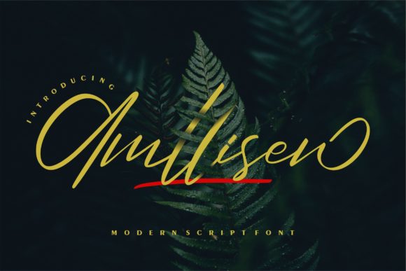 Amllisen: A Refined Script Font for Small Business Branding