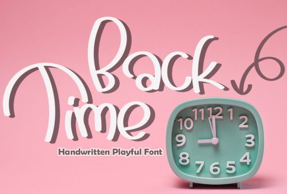 Back Time: A Playful Handwritten Font for Warm Brand Identities