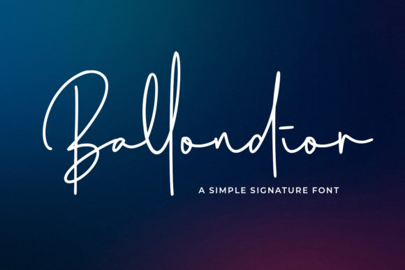 Ballondior: A Script Font for Crafters and Designers