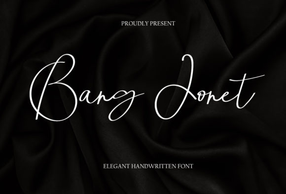 Bang Jonet: A Slender, Stylish Handwritten Font for Makers