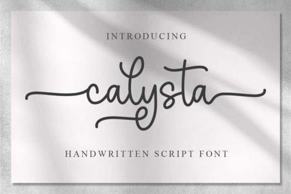Calysta: A Romantic Script Font That Earns Its Place in Campaign Visuals