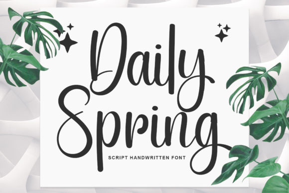 Daily Spring: A Handwritten Font That Feels Like Home