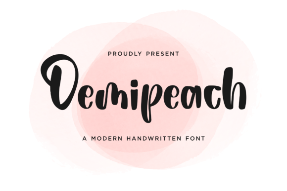 Demipeach: A Script Font with Grace and Modern Flair