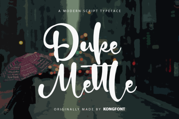 Duke Mettle: A Playful Handwritten Typeface for Digital Charm