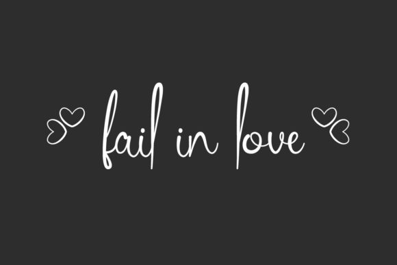 Fail in Love Handwritten Font for Crafters & Sellers
