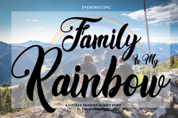 Family is My Rainbow: A Handwritten Font for Warm, Trustworthy Web Design