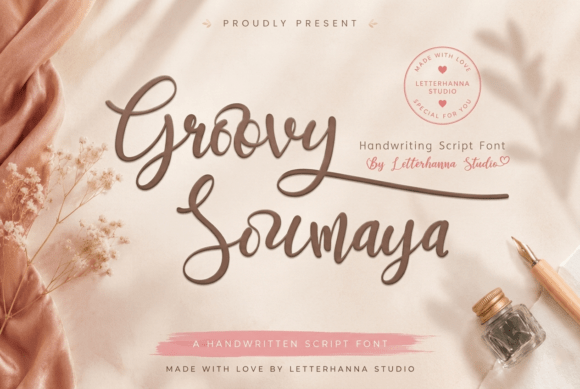 Groovy Soumaya: A Handwritten Font That Feels Like a Quiet Conversation