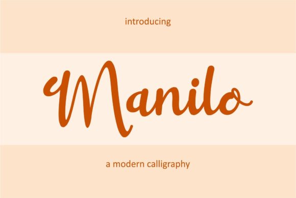 Manilo: A Script Font That Adds Elegance to Branding