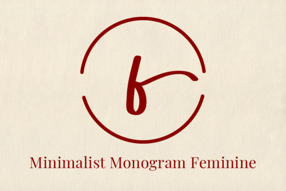Minimalist Monogram Feminine