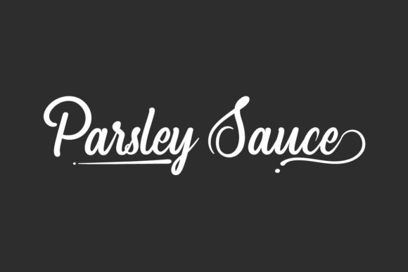 Parsley Sauce: A Chic Script Font for Digital Branding