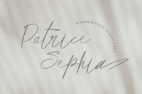 Patrice Sephia: A Script Font for Digital Design
