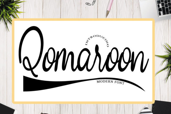 Qomaroon: A Script Font That Elevates Digital Design