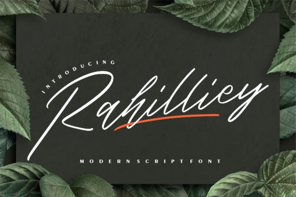 Rahilliey: A Classy Handwritten Font for Small Business Branding