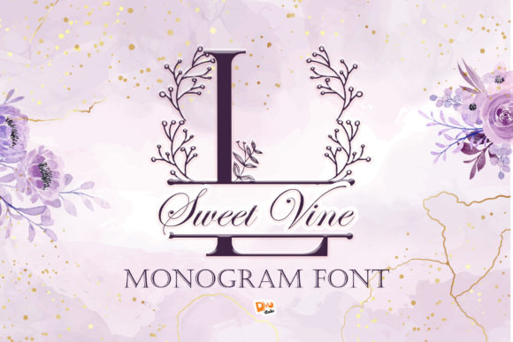 Sweet Vine Monogram: A Decorative Font That Elevates Romantic Campaigns