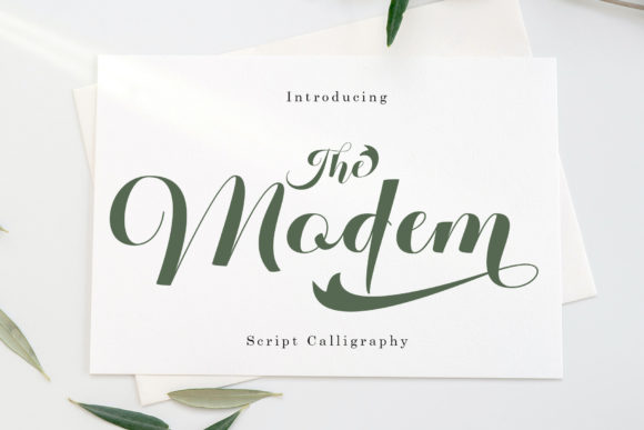 The Modem: A Script Font for Modern Web Design