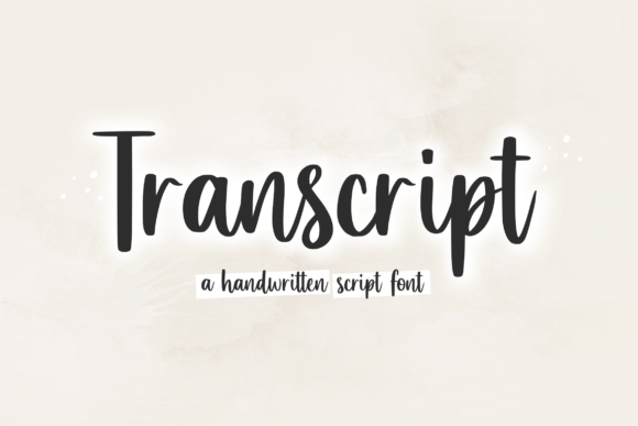 Transcript: A Script Font That Adds Elegance to Branding Projects