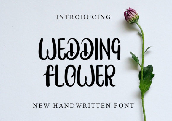Wedding Flower: A Delicate Handwritten Font for Heartfelt Makers