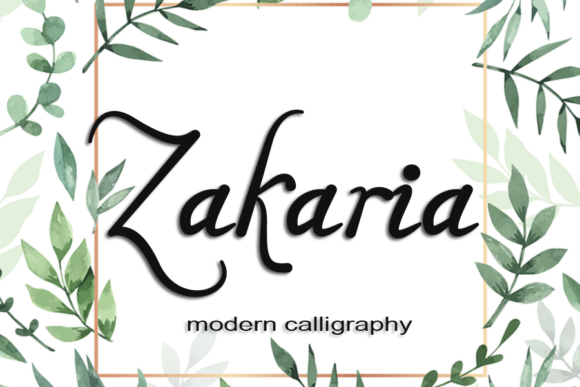 Zakaria: A Refined Handwritten Font for Editorial Design